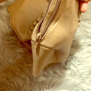 Open toe booties